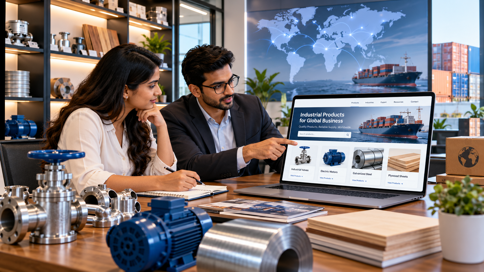 B2B export catalogue and e-commerce platform