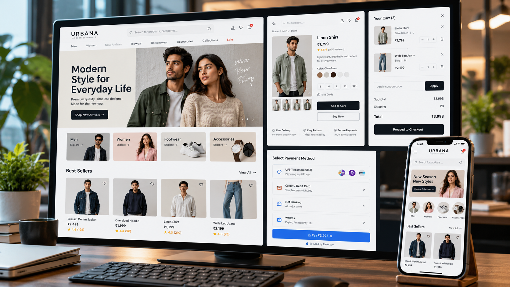 D2C fashion e-commerce web application
